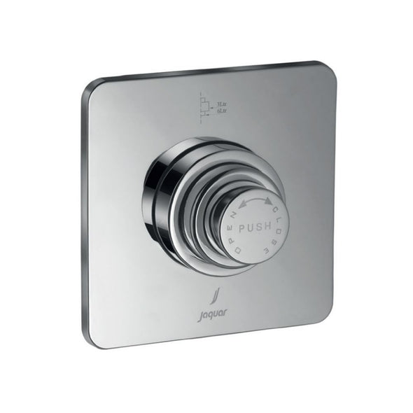 Jaquar Metropole Dual Flow In Wall Flush Valve Chrome FLV-1085NSQ 32mm Size for Western Commode with Square Flange-wall flush-dealsplant