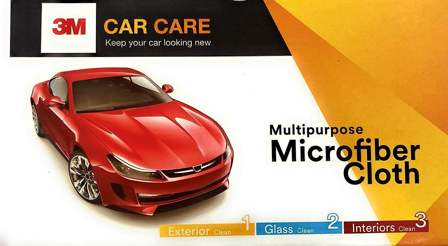 3M Car Care Microfiber Cloth 41x41cm (3 Pcs Combo Pack)-Car Accessories-dealsplant