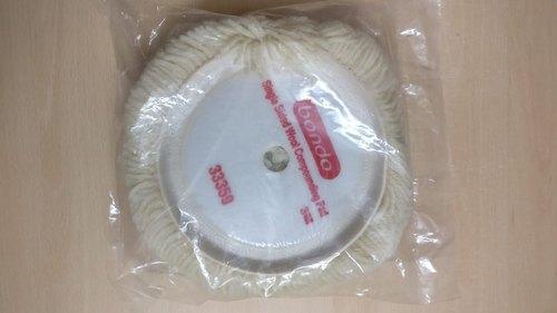 3M White Bondo Wool Rubbing Pad, Round-Rubbing Pad-dealsplant