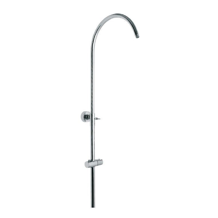 Jaquar Exposed Shower Pipe Shower Accessories SHA-1213 For Wall Mixer Round Shape ø25mm, Size 1050X350mm with Provision to Adjust Height Upto 250mm with Wall Bracket-Exposed Shower Pipe-dealsplant