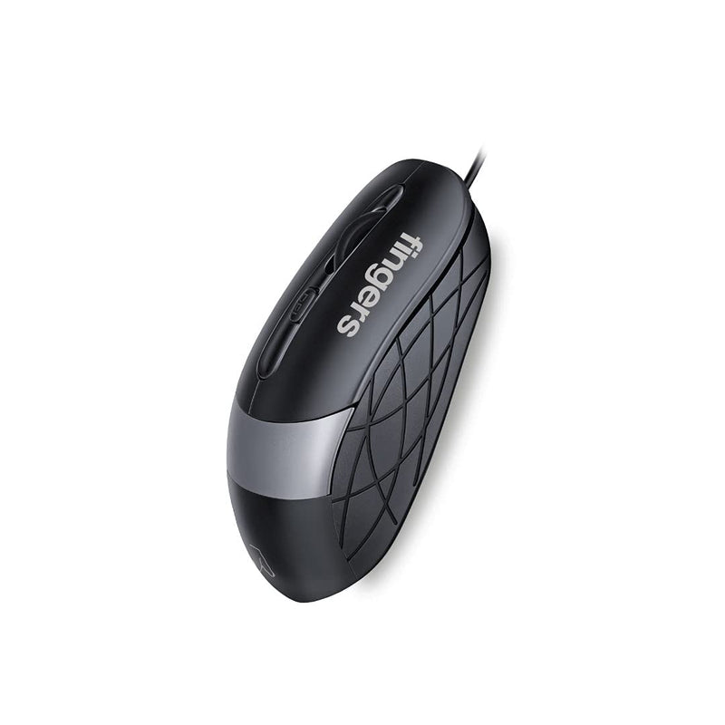 FINGERS SuperHit Wired Mouse with Advance Optical Technology (Lightweight Trendy Dual-Tone Design Works Well with Windows®, Mac, Linux)-MOUSE-dealsplant