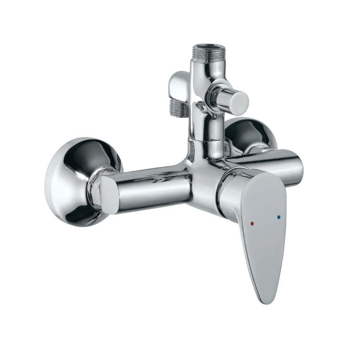 Jaquar Vignette Prime Single Lever Shower Mixer VGP-81145 with Provision For Connection to Exposed Shower Pipe (SHA-1211NH & SHA-1213) & Hand Shower, Wall Mounted-Shower Mixer-dealsplant
