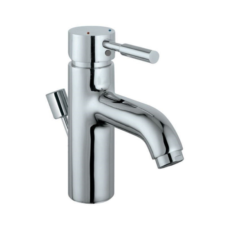 Jaquar Fusion Single Lever Basin Mixer SOL-6051B with Popup Waste System & 450mm Long Braided Hoses-Basin Mixer-dealsplant