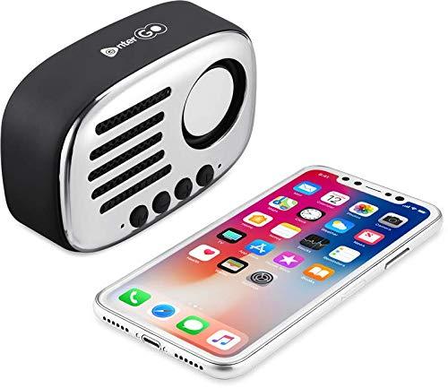 Enter-Go - Boomer Melody - HD Stereo Sound Bluetooth Speaker with USB Mode, TF Card, FM Radio and AUX (Silver)-Speakers-dealsplant