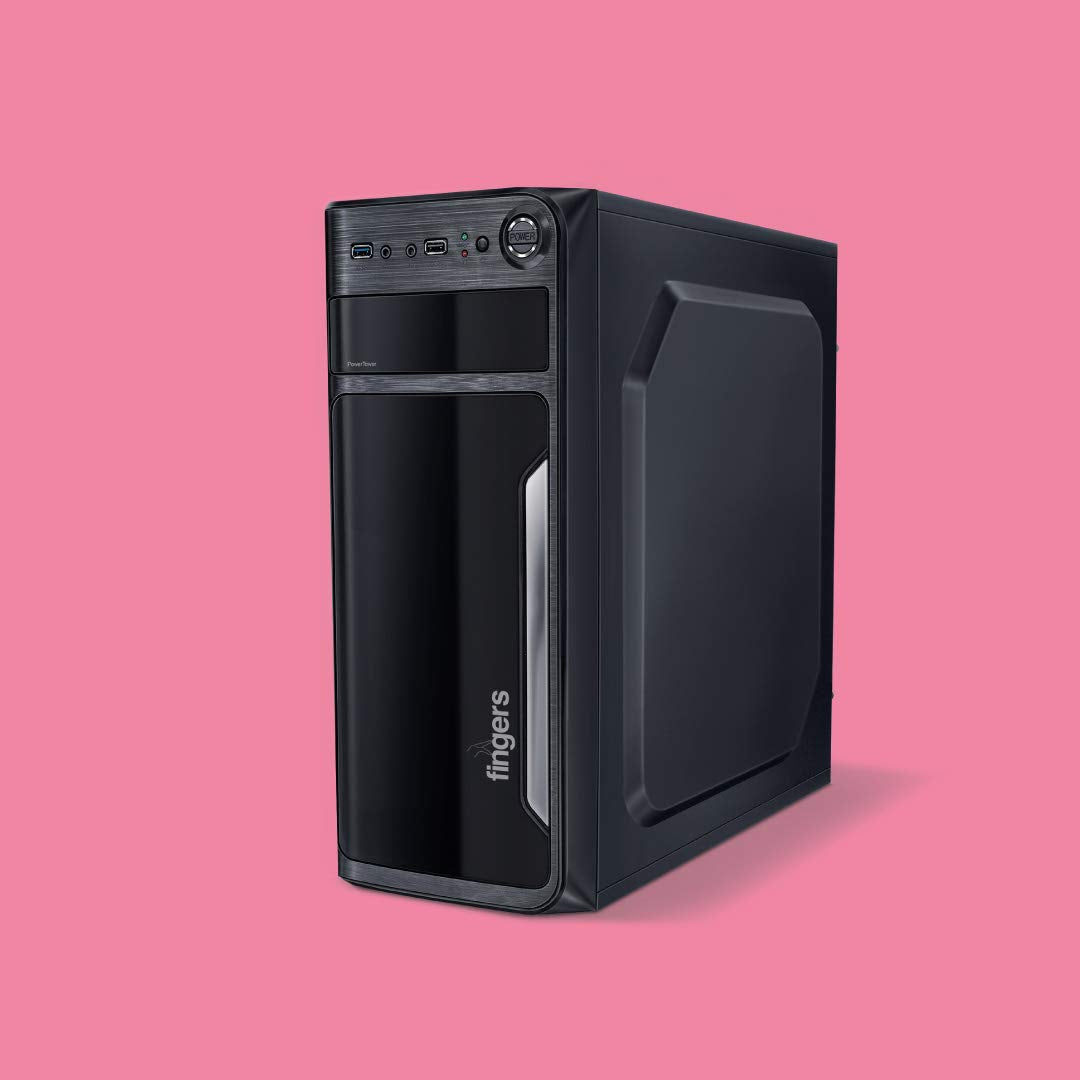 Fingers PowerTower C8 Fashionable Computer PC Case (Full ATX PC Cabinet, Bundled with SMPS)-Computer PC Case-dealsplant