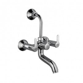 Essco Cosmo Wall Mixer Faucet COS-CHR-103273 Wall Mixer with provision for Overhead Shower with 115 mm Long Bend Pipe on Upper Side, Connecting Legs & Wall Flanges-Wall Mixer-dealsplant