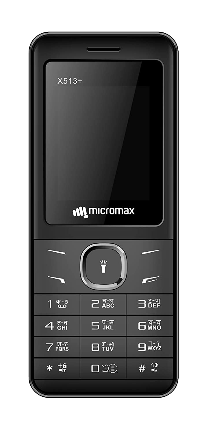 Micromax X513+ (Black) 32 MB RAM | 32 MB ROM 1750 mAh Battery-Mobile Phones-dealsplant
