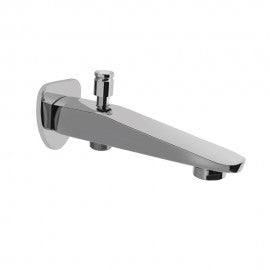Essco Orbit Bath Tub Spout Faucet SPE-CHR-105463 with Button attachment for Hand Shower with Wall Flange-Bath Tub Spout-dealsplant