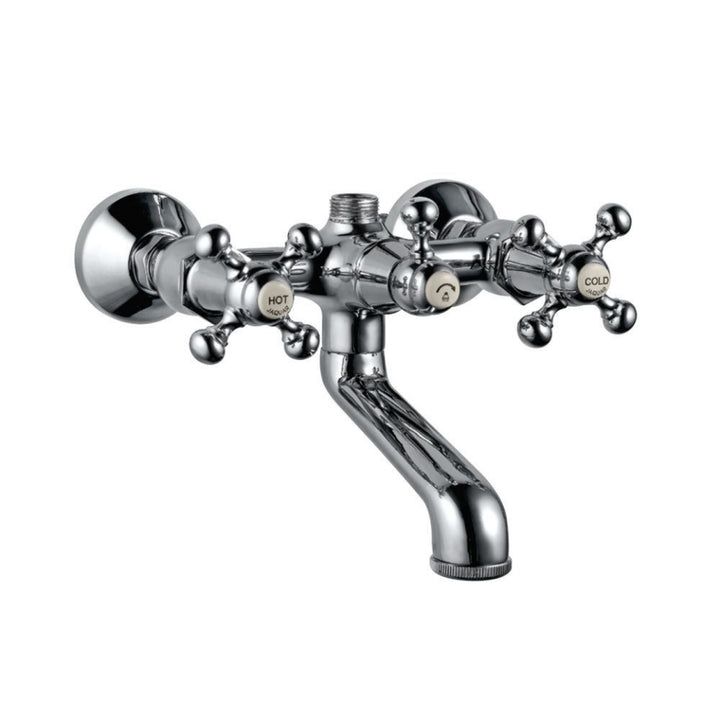 Jaquar Queen’s Bath & Shower Mixer QQT-7217 with Provision for Connection to Exposed Shower Pipe (SHA-1211N), Wall Mounted-Shower Mixer-dealsplant