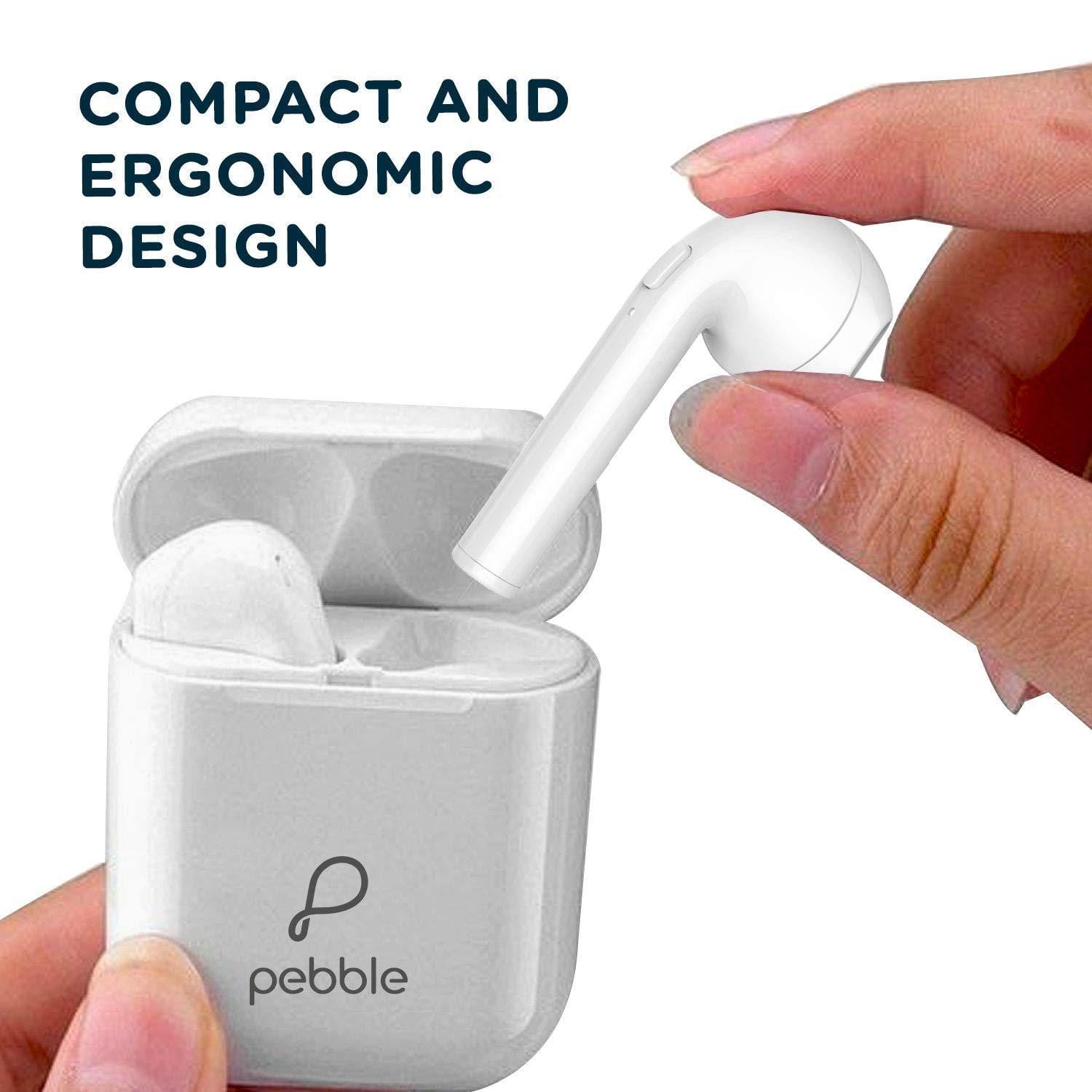 Pebble Duet True Wireless Ear Pods Headset with Mic-Earbuds-dealsplant