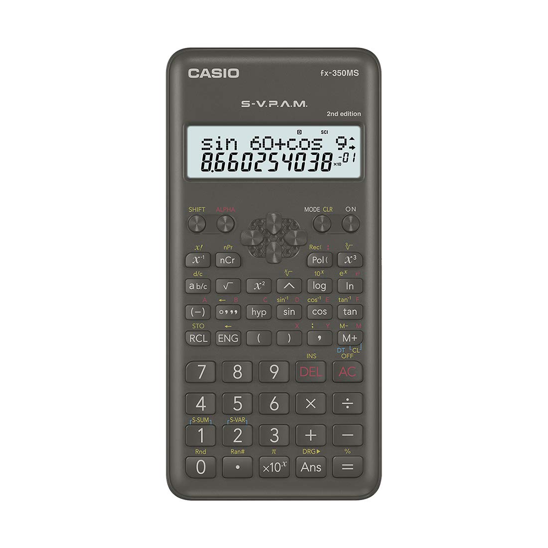 Casio FX-350MS 2nd Gen Non-Programmable Scientific Calculator, 240 Functions and 2-line Display-Scientific Calculator-dealsplant