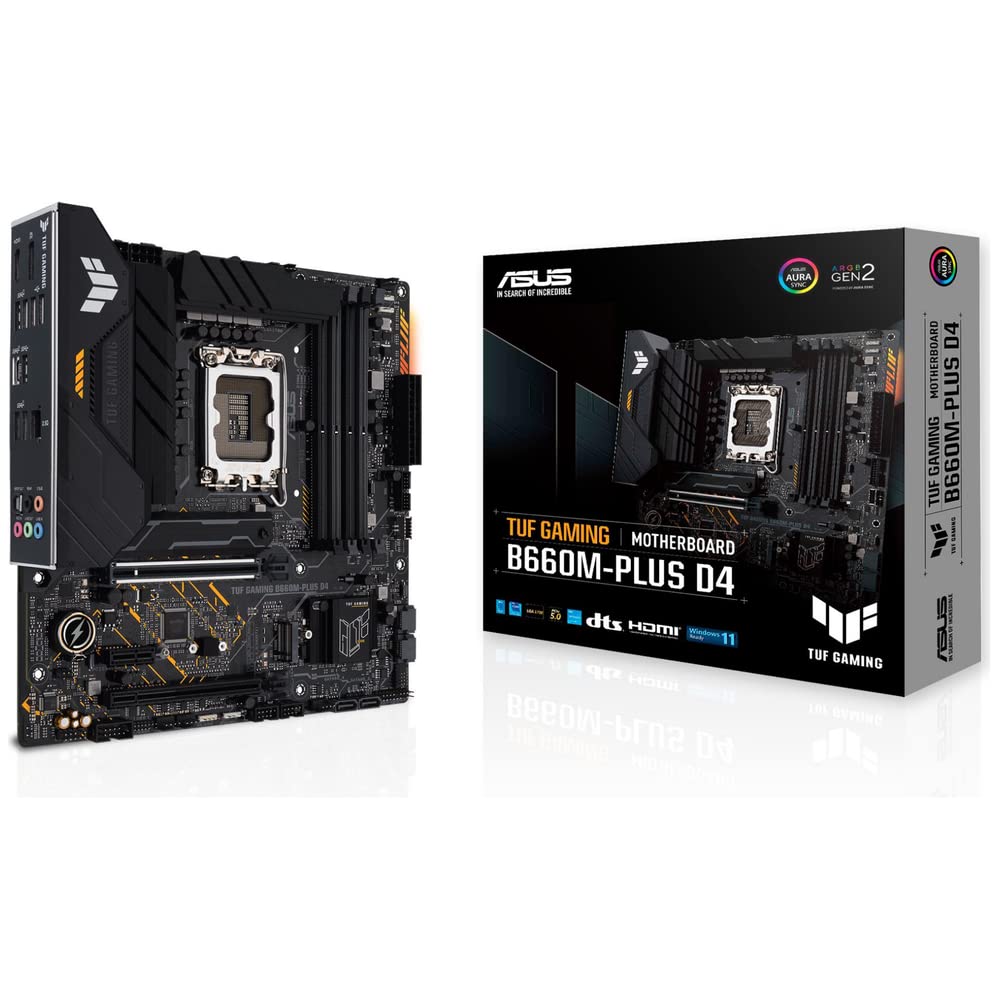 ASUS TUF Gaming B660M-PLUS D4 Intel B660 MicroATX Motherboard LGA 1700 DDR4-Motherboard-dealsplant
