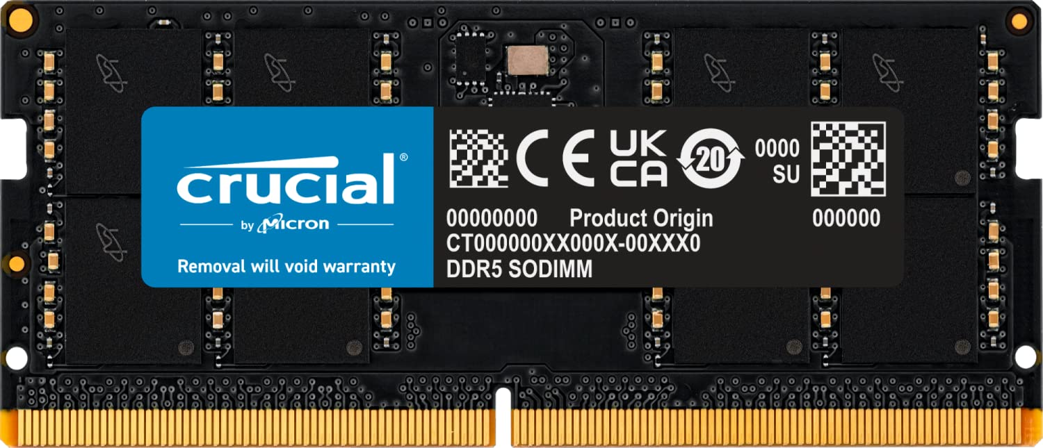 Crucial RAM 16GB DDR5 5200 MHz CL42 (16Gbit) Laptop Memory CT16G52C42S5-Laptop Memory RAM-dealsplant