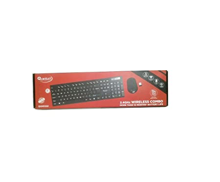 Quantum Wireless Keyboard with Mouse Combo Latest 2.4 GHZ QHM9350 Utra Heavy Duty Cell Inculuded 12 Month Life-Wireless Keyboard & Mouse Combo-dealsplant