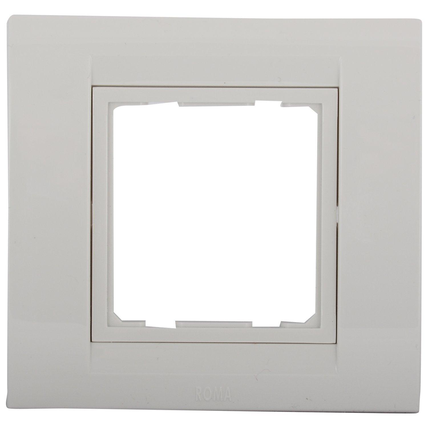 ANCHOR Polycarbonate Roma 2 Module Tresa Plate (Standard Size, White)-Electronics Tools-dealsplant