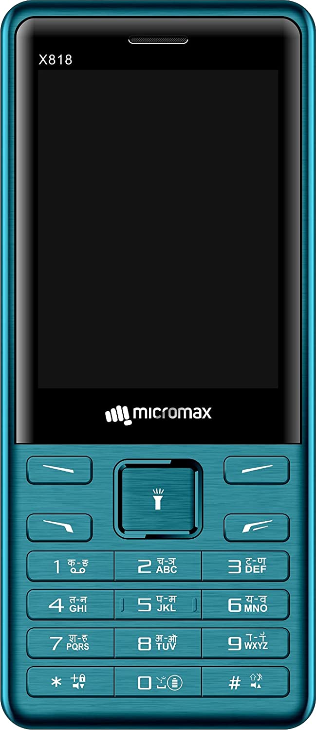 Micromax X818 Blue 7.1 cm (2.8”) Screen 1450mAh Battery-Mobile Phones-dealsplant