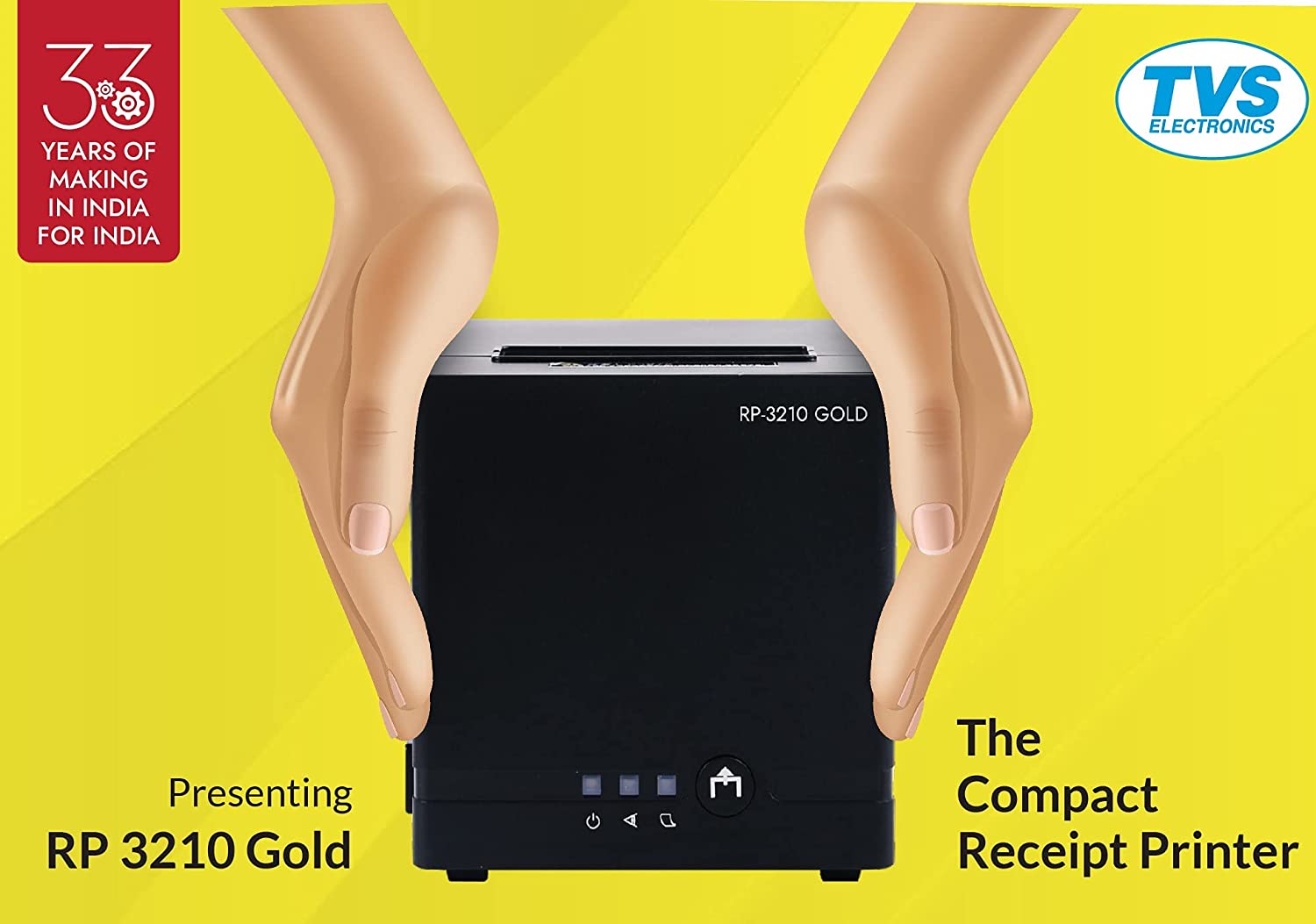TVS Electronics RP 3210 Gold Thermal Receipt Printer-Printers, Copiers & Fax Machines-dealsplant