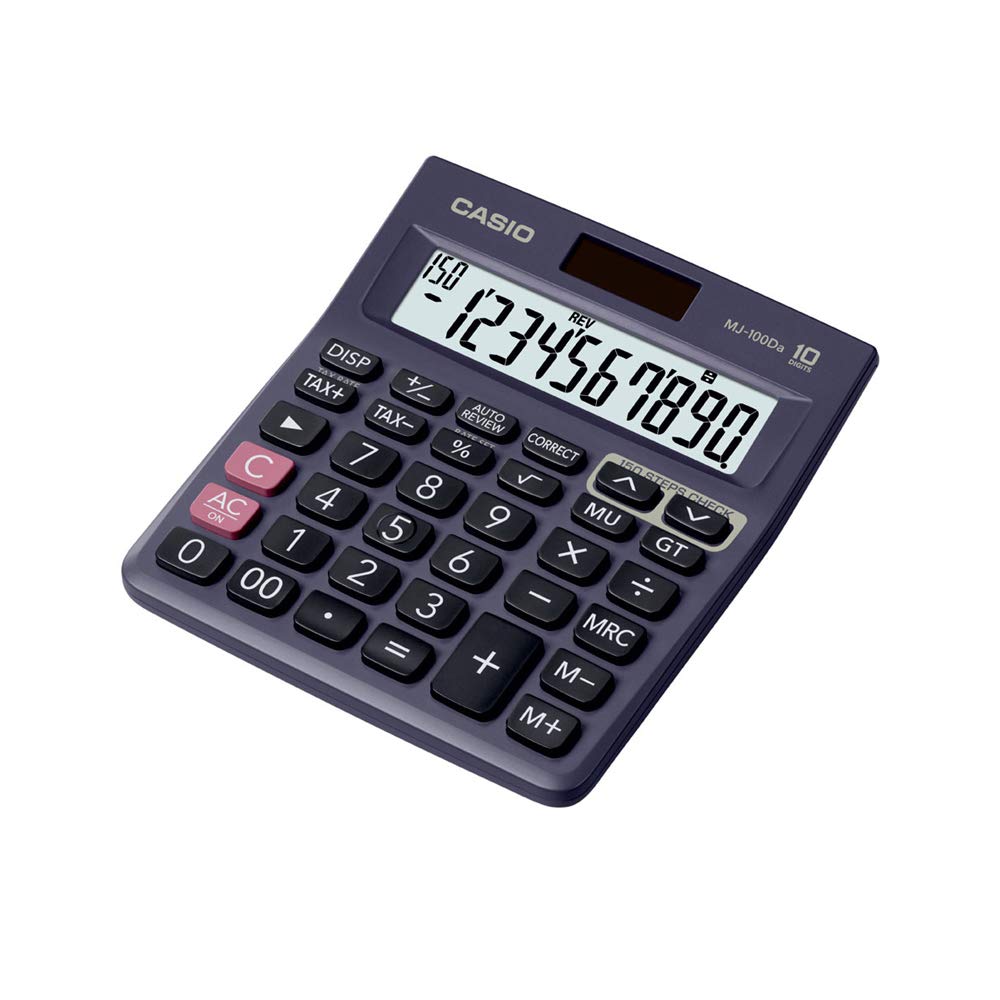 Casio MJ-100Da 150 Steps Check and Correct Desktop Calculator with Tax & GT Keys & On Display Indication of Active Constant (K)-Calculators-dealsplant