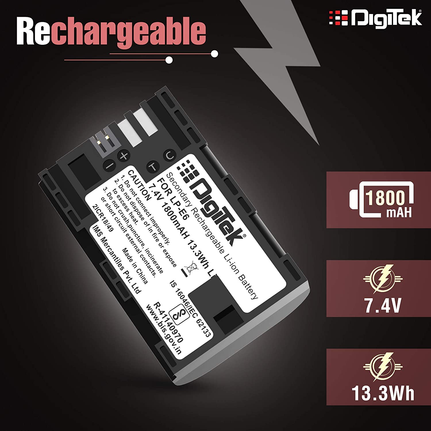 Tyfy NB-11L Lithium-ion Rechargeable Battery for DSLR Camera, Compatibility - IXUS 125HS, 240HS, Powershot A1200, A2200, A2300, A2400, A3200, A3300 is, A3400 is (NB-11L) (6 month warranty)-Camera Battery Chargers-dealsplant