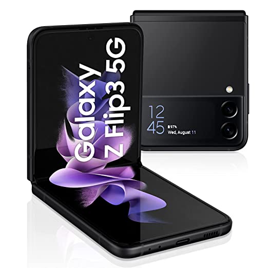 Samsung Galaxy Z Flip3 5G (Phantom Black, 8GB RAM, 256GB Storage)-Mobile Phones-dealsplant