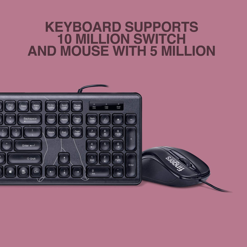 Keyboard C4 Finger's Velvet Combo C4 Slim Keyboard and Mouse