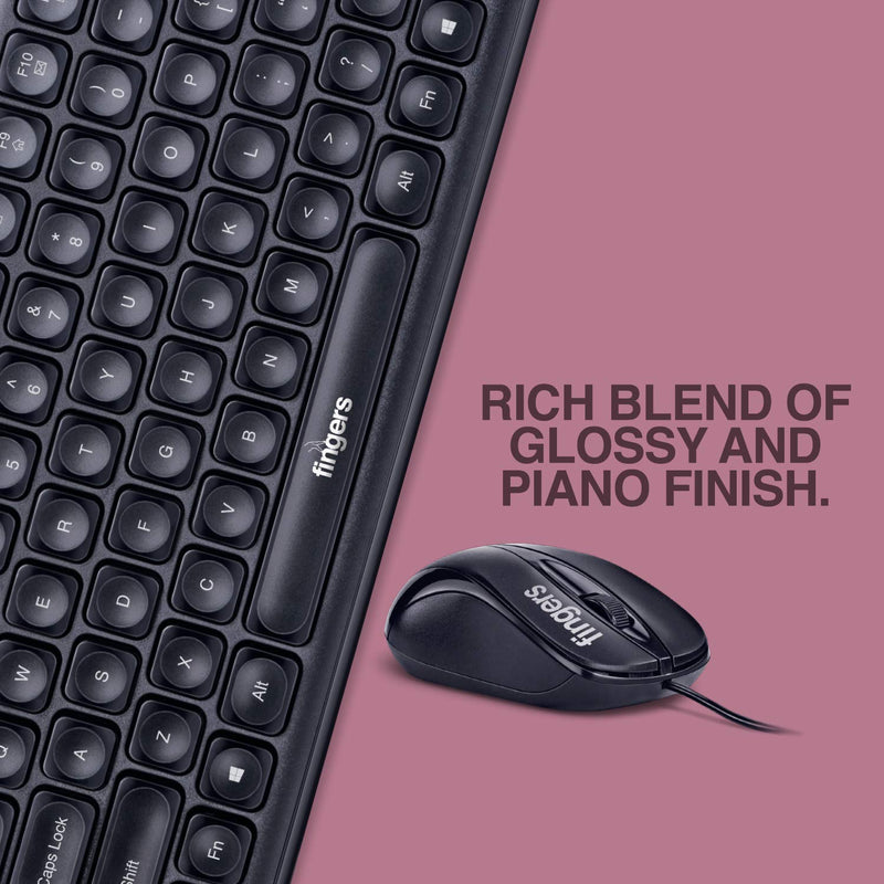 Finger's Velvet Combo C4 Slim Keyboard and Mouse-Keyboards-dealsplant