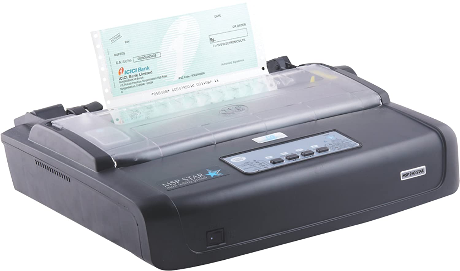 Tvs Printer-240 Monochrome Dot Matrix Printer-Printers, Copiers & Fax Machines-dealsplant