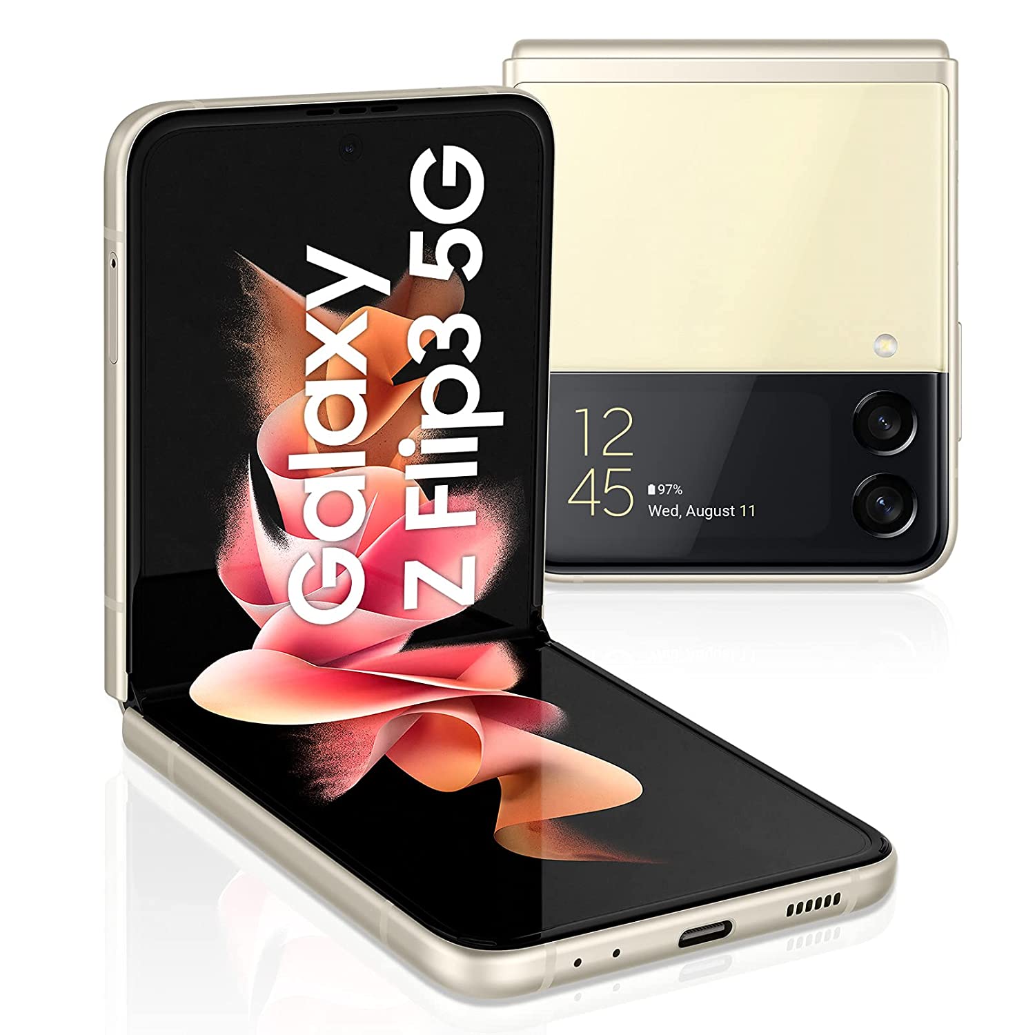 Samsung Galaxy Z Flip3 5G (Cream, 8GB RAM, 128GB Storage)-Mobile Phones-dealsplant
