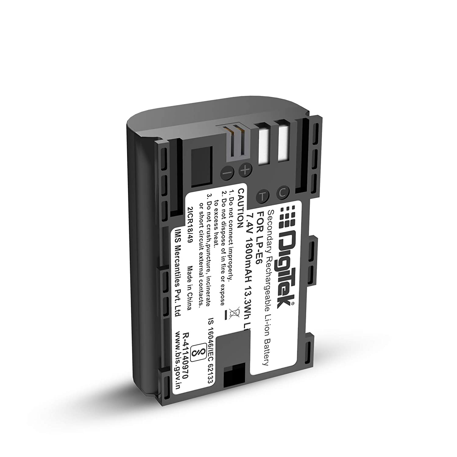 Tyfy (LP E8) Lithium-ion Rechargeable Battery for DSLR Camera, Compatibility - Power EOS 55D, 600D, D650, 700D, EOS KISSX4, EOS Rebel T2i, T3i, T4i & T5i (6 month warranty)-Camera Batteries-dealsplant