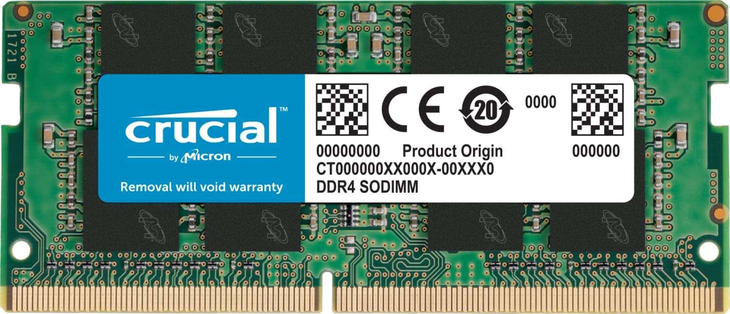 Crucial RAM 32GB DDR4 3200MHz CL22 (or 2933MHz or 2666MHz) Laptop Memory CT32G4SFD832A-Laptop Memory RAM-dealsplant