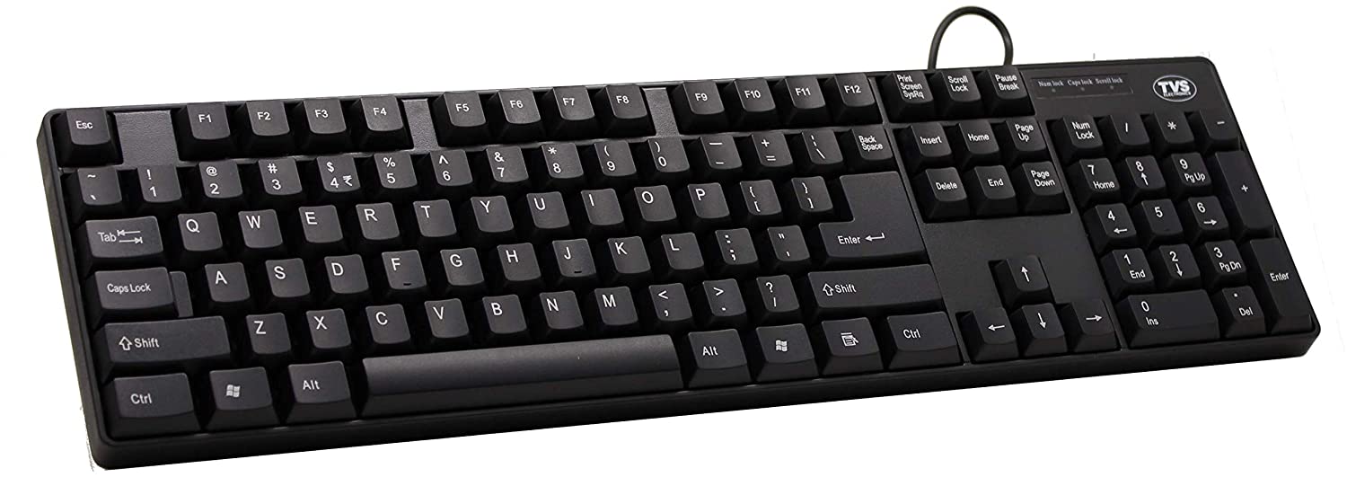 TVS Electronics Champ Wired Keyboard (Black)-Keyboards-dealsplant