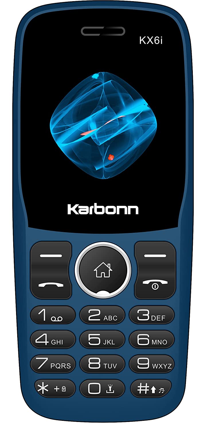 KX6i (Dark Blue) Dual Sim, 1000mAh Battery, 1.8 Inch, Wireless FM with Recording, Camera, Basic Phone, KEYPAD Phone-Mobile Phones-dealsplant