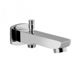 Essco Aspire Bath Tub Spout Faucet SPE-CHR-101463 with Button Attachment for Hand Shower with Wall Flange-Bath Tub Spout-dealsplant