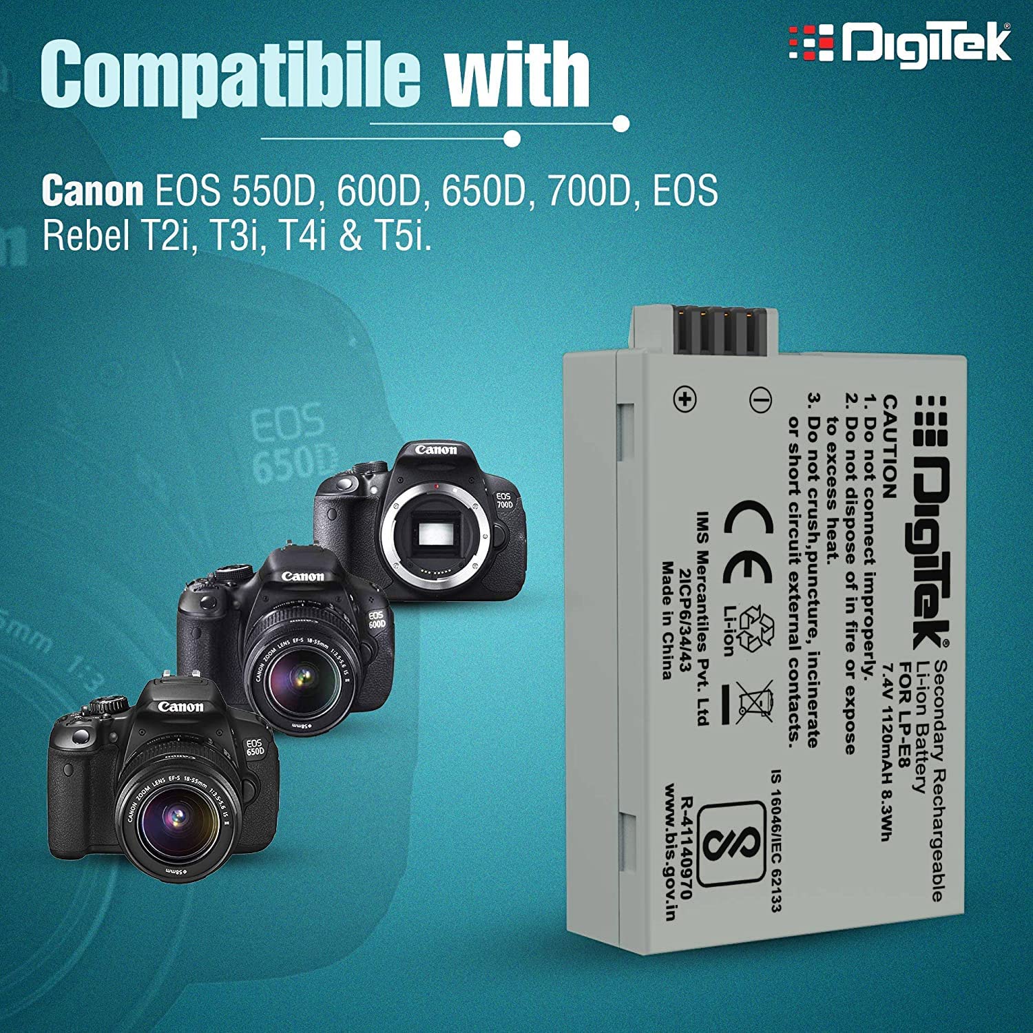 Tyfy NB-11L Lithium-ion Rechargeable Battery for DSLR Camera, Compatibility - IXUS 125HS, 240HS, Powershot A1200, A2200, A2300, A2400, A3200, A3300 is, A3400 is (NB-11L) (6 month warranty)-Camera Battery Chargers-dealsplant