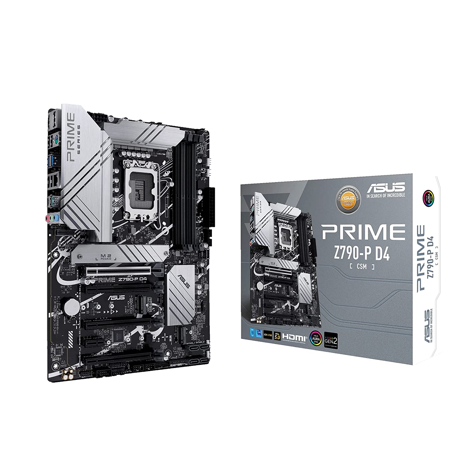 Asus PRIME Z790-P D4 CSM Motherboard Intel® LGA 1700 socket: Ready for 12th and 13th Gen Intel® processors-Mother Boards-dealsplant