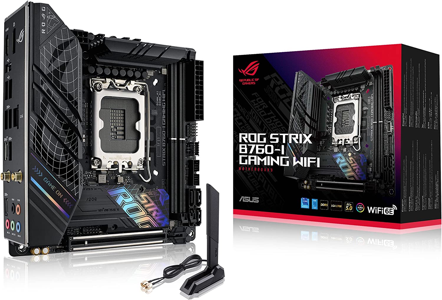 Asus ROG Strix B760-I Gaming WIFI Motherboard Boasting hyperfast DDR5 memory-Motherboard-dealsplant