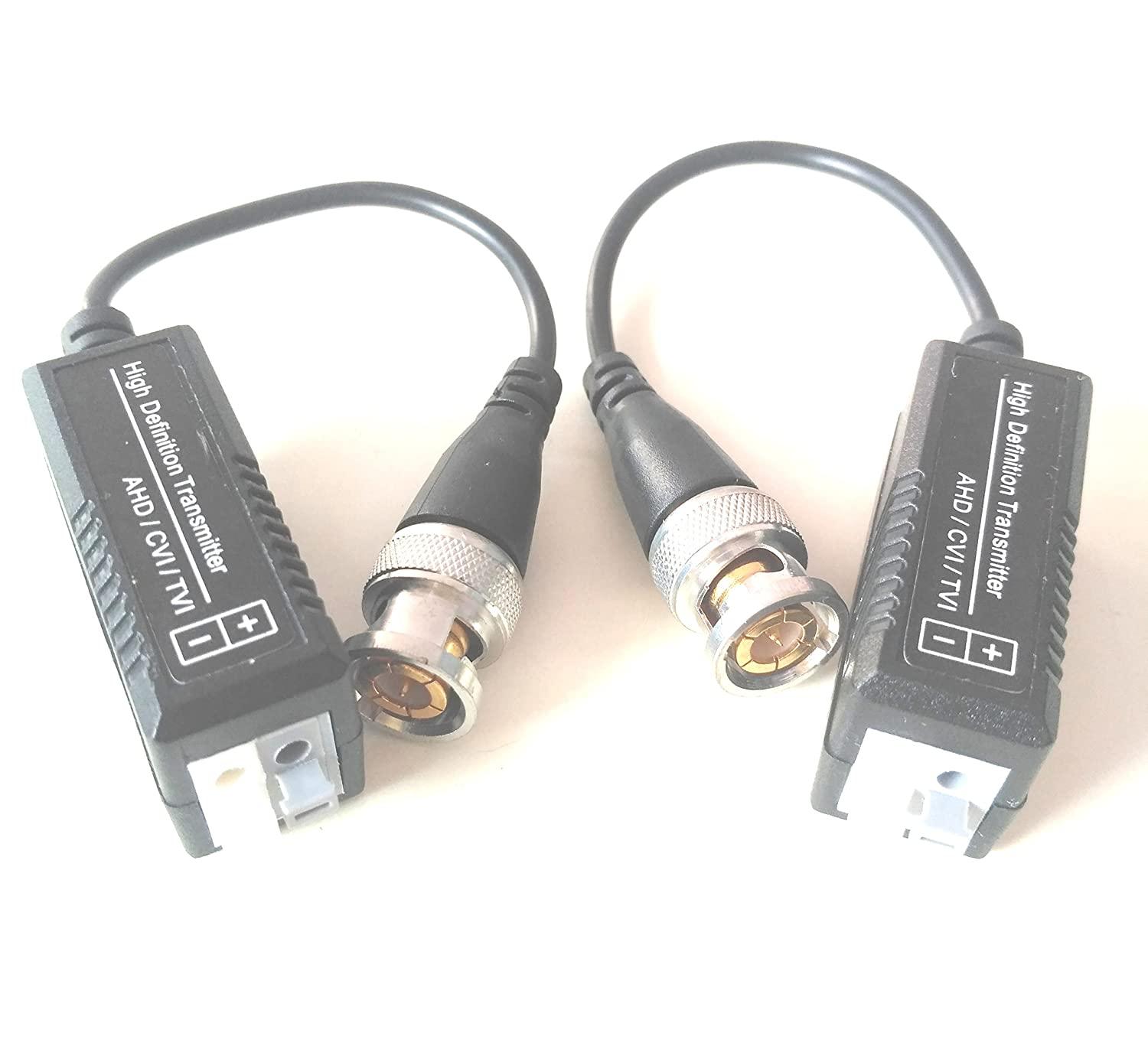 Passive Video Balun for Cctv HD Camera (Black)-cctv accessories-dealsplant