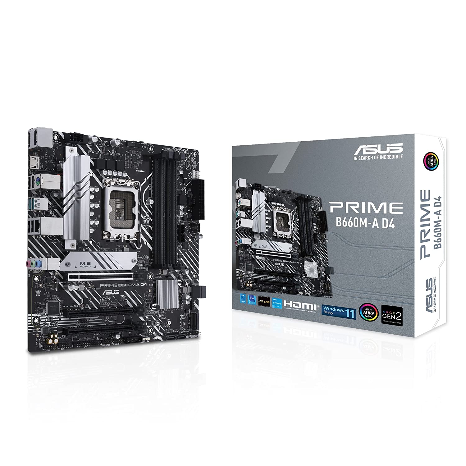 Asus Prime B660M-A D4 Motherboard Intel® LGA 1700 socket: Ready for 12th Gen Intel® processors-Mother Boards-dealsplant