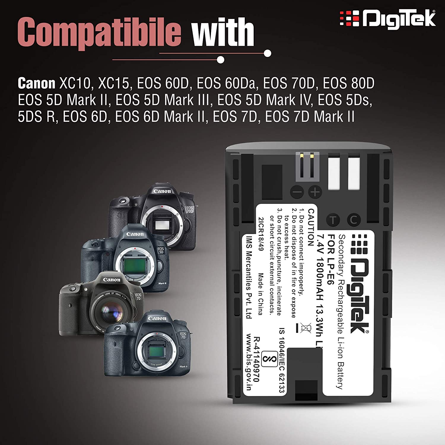Tyfy NB-11L Lithium-ion Rechargeable Battery for DSLR Camera, Compatibility - IXUS 125HS, 240HS, Powershot A1200, A2200, A2300, A2400, A3200, A3300 is, A3400 is (NB-11L) (6 month warranty)-Camera Battery Chargers-dealsplant