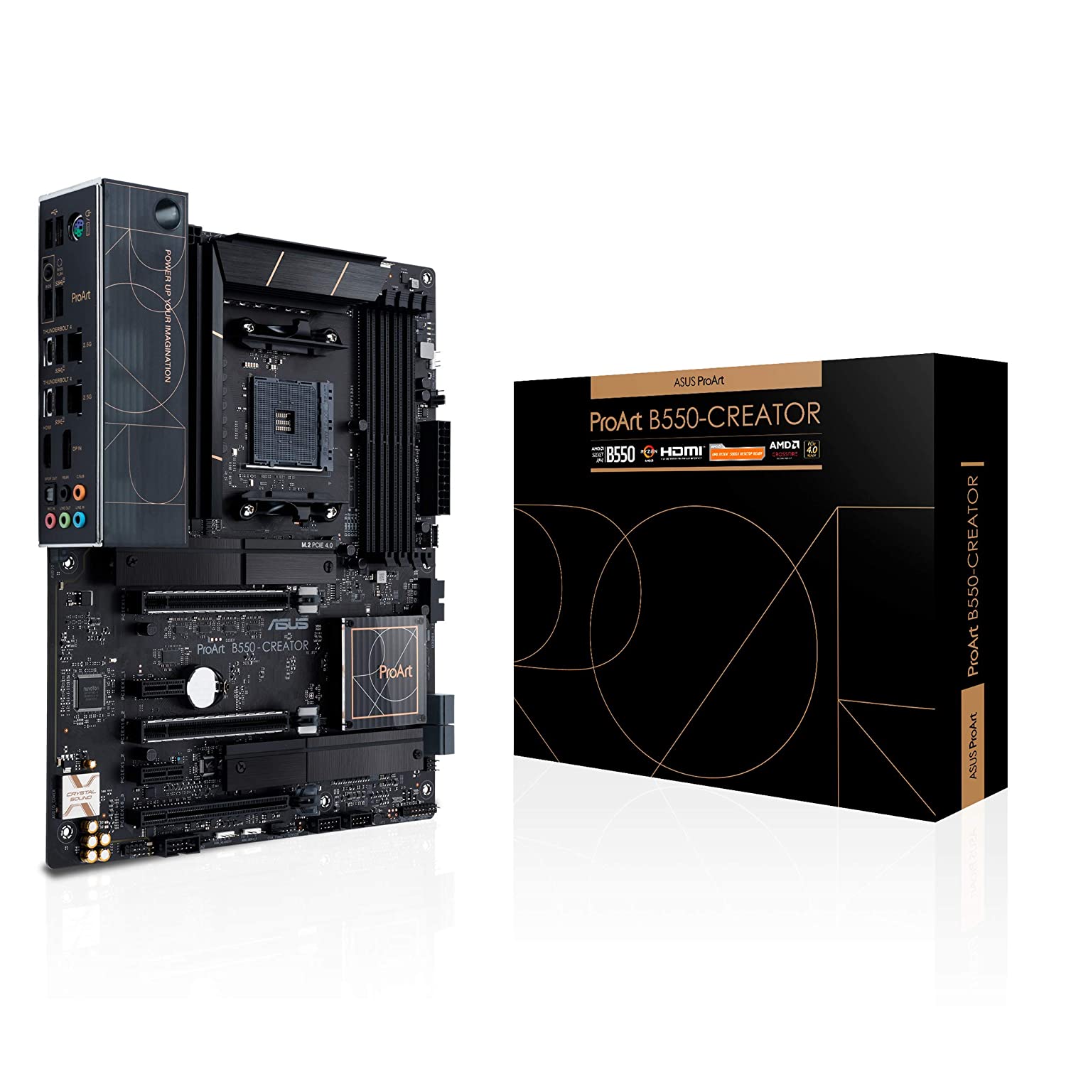 Asus ProArt B550 Creator Motherboard AMD AM4 socket: AMD Ryzen 5000 Series/ 4000 G-Series/ 3000 Series Desktop Processors Processors-Mother Boards-dealsplant