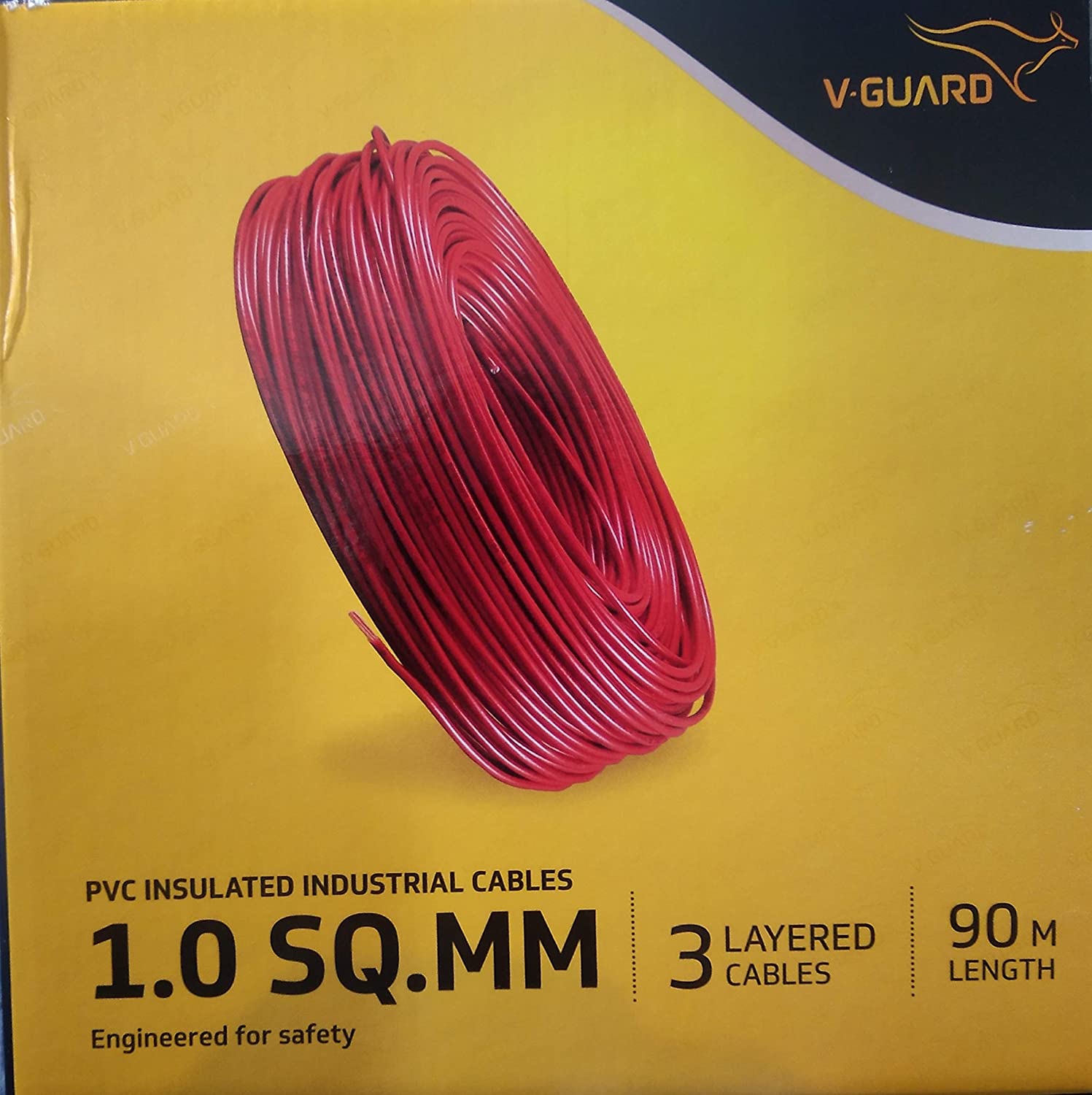 V-gaurd PVC House Wire, 1.0 sq mm 90 m (Red)-Electronics Tools-dealsplant