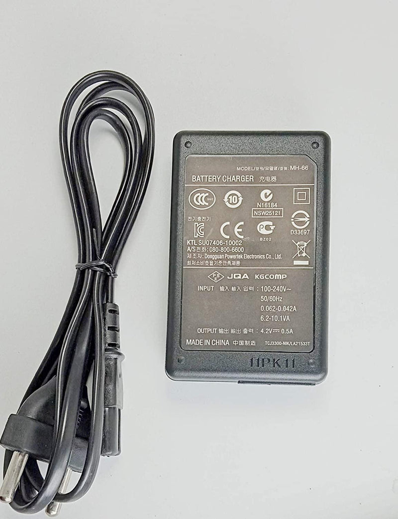 Charger for EN-EL19 MH-66 for S100 S2500 S2600 S2700 S2750 S3100 S3200 S3300 S3400 S3500 S3600 S4100 S4150 S4200 S4300 S4400 S5200 S5300 S6400 S6500 S6600 S6800 (6 month warranty)-Camera Battery Chargers-dealsplant