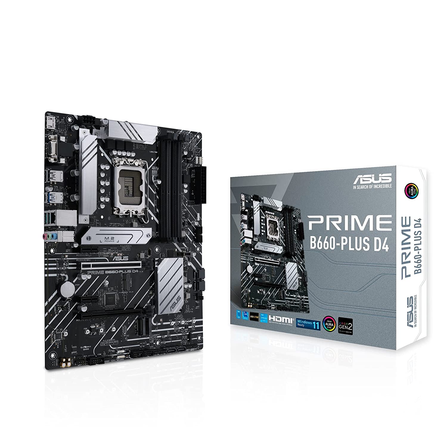 Asus Prime B660-PLUS D4 Motherboard Intel® LGA 1700 socket: Ready for 12th Gen Intel® processors-Mother Boards-dealsplant