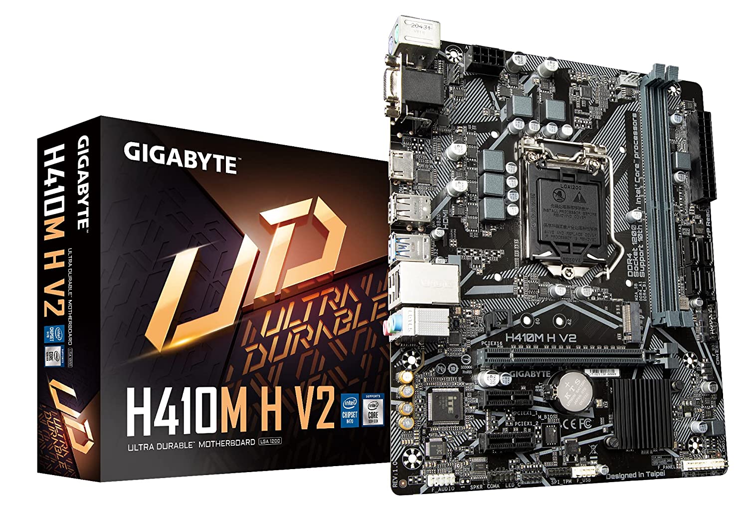 GIGABYTE H410M H V2 Ultra Durable MicroATX Motherboard DDR4 DIMM Supports 10th Gen IntelCore Processors-Motherboard-dealsplant