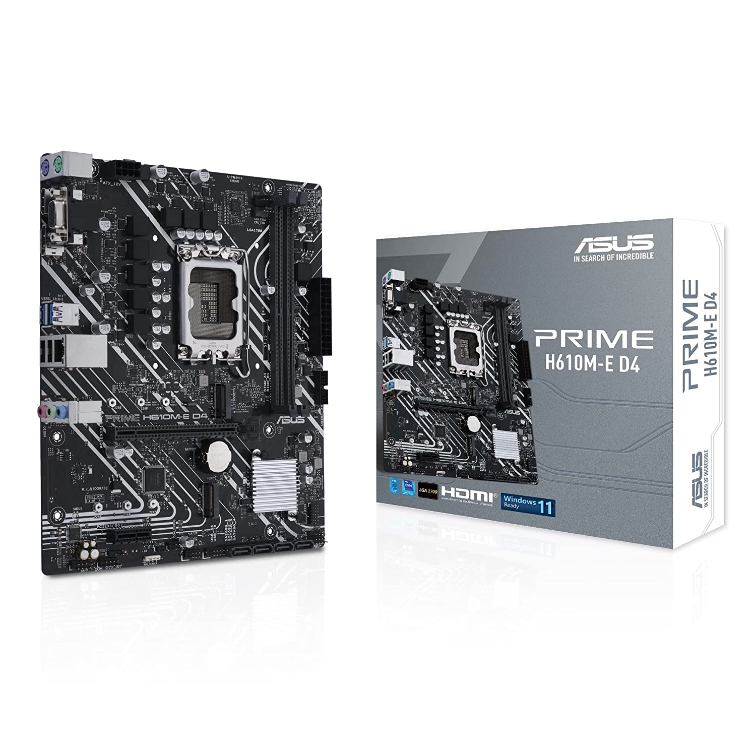 Asus Prime H610M-E D4 Motherboard Intel® LGA 1700 socket: Ready for 12th Gen Intel® processors-Mother Boards-dealsplant