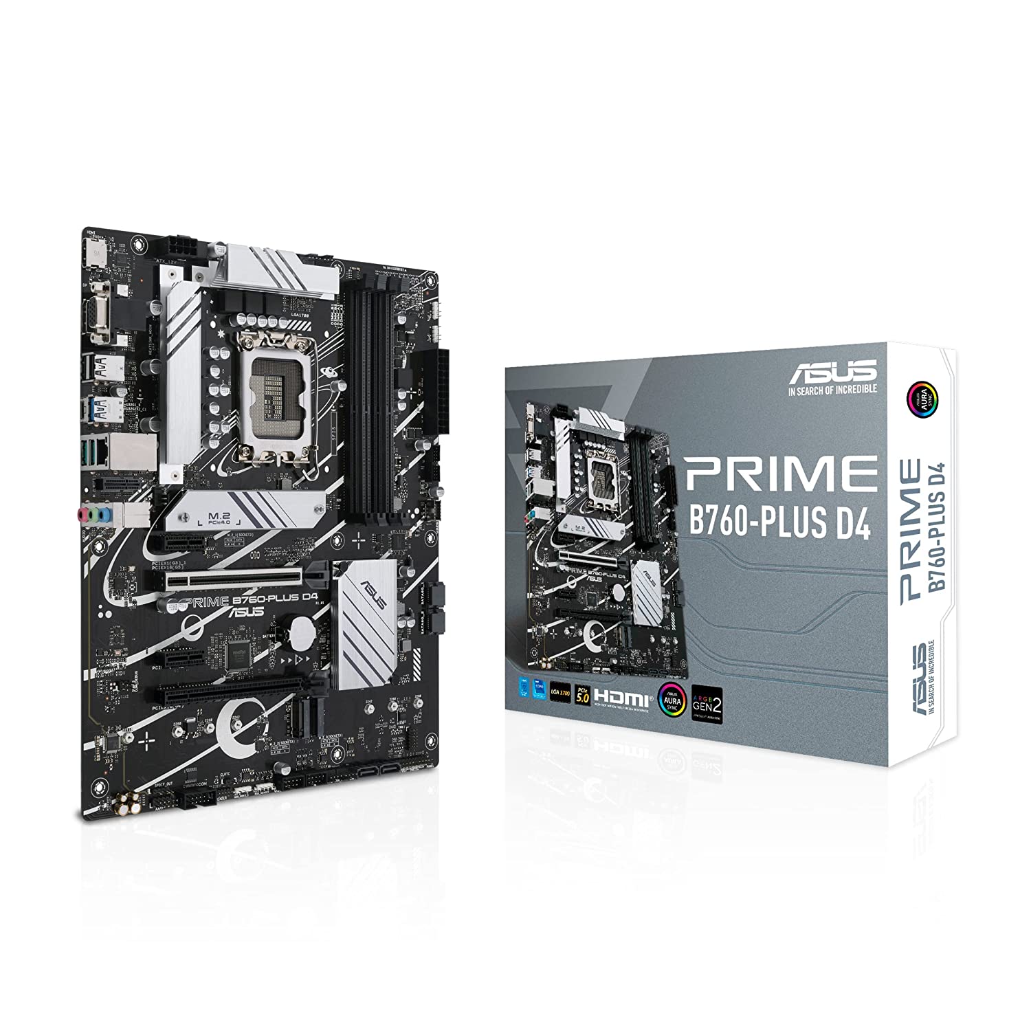 Asus Prime B760-Plus D4 Motherboard Intel® LGA 1700 Socket: Ready for 13th and 12th Gen Intel® processors-Mother Boards-dealsplant