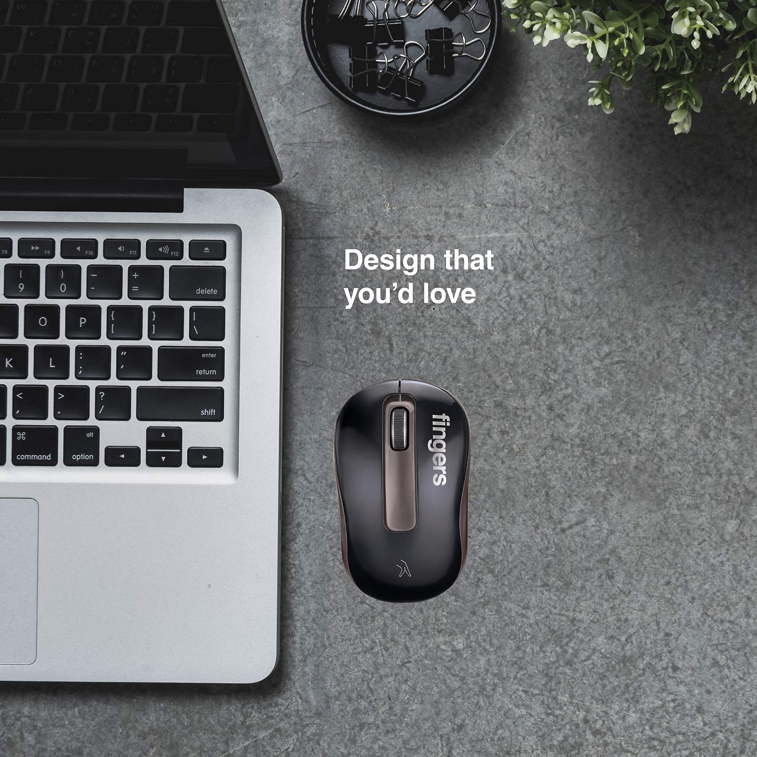 FINGERS GlidePro Wireless Mouse with Nano USB Receiver (Highly Responsive Compatible with Microsoft Windows, Mac & Linux OS)-MOUSE-dealsplant