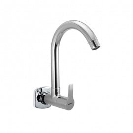 Essco Aspire Sink Cock Faucet APR-CHR-101347N with Swinging Spout (Wall Mounted Model) with Wall Flange-Sink Cock-dealsplant