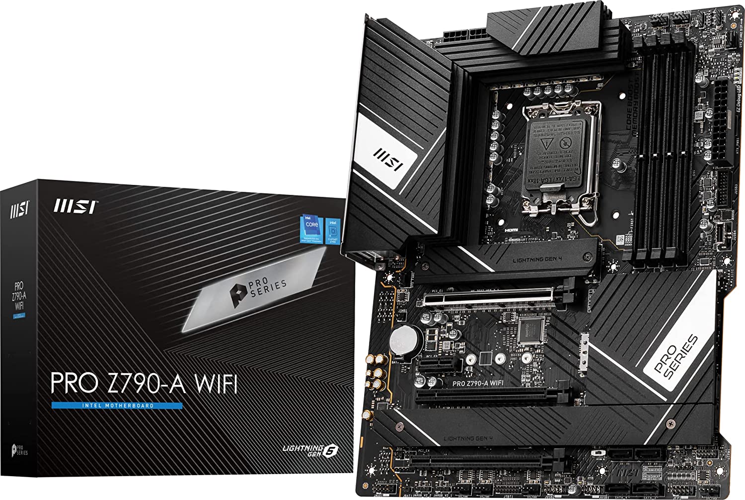 MSI Pro Z790-A WIFI Motherboard Supports 12th/13th Gen Intel Core, Pentium Gold, and Celeron Processors-Motherboard-dealsplant