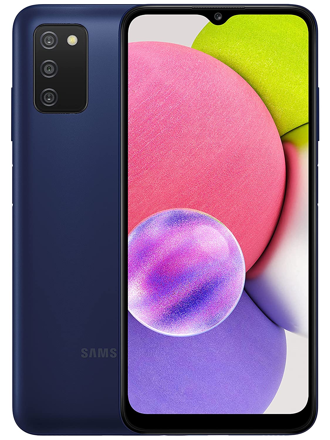 Samsung Galaxy A03s (Blue, 4GB RAM, 64GB Storage) 5000mAH lithium-ion battery, 16.55 centimeters (6.5-inch) 6.5” HD+ TFT - infinity v-cut display-Mobile Phones-dealsplant